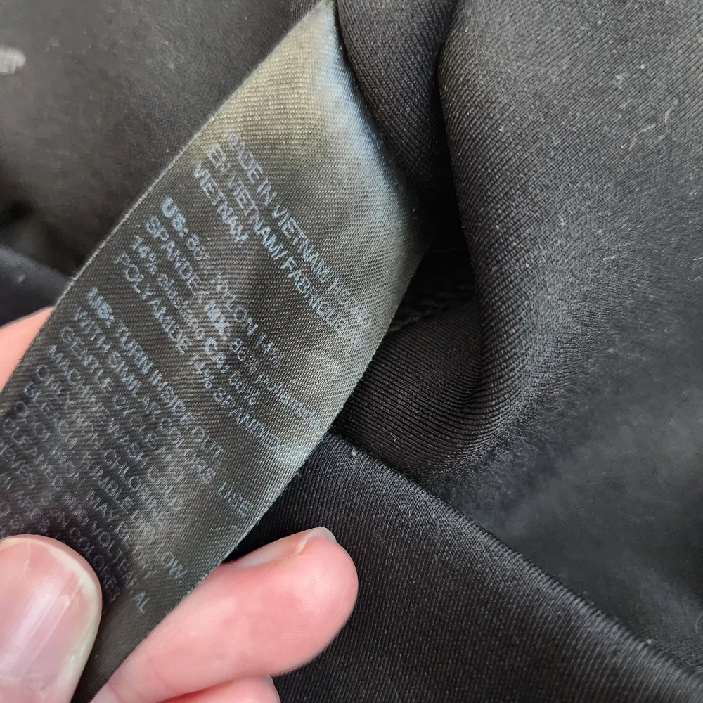 White House Black Market Black Zipper Runway Leggings Size 4